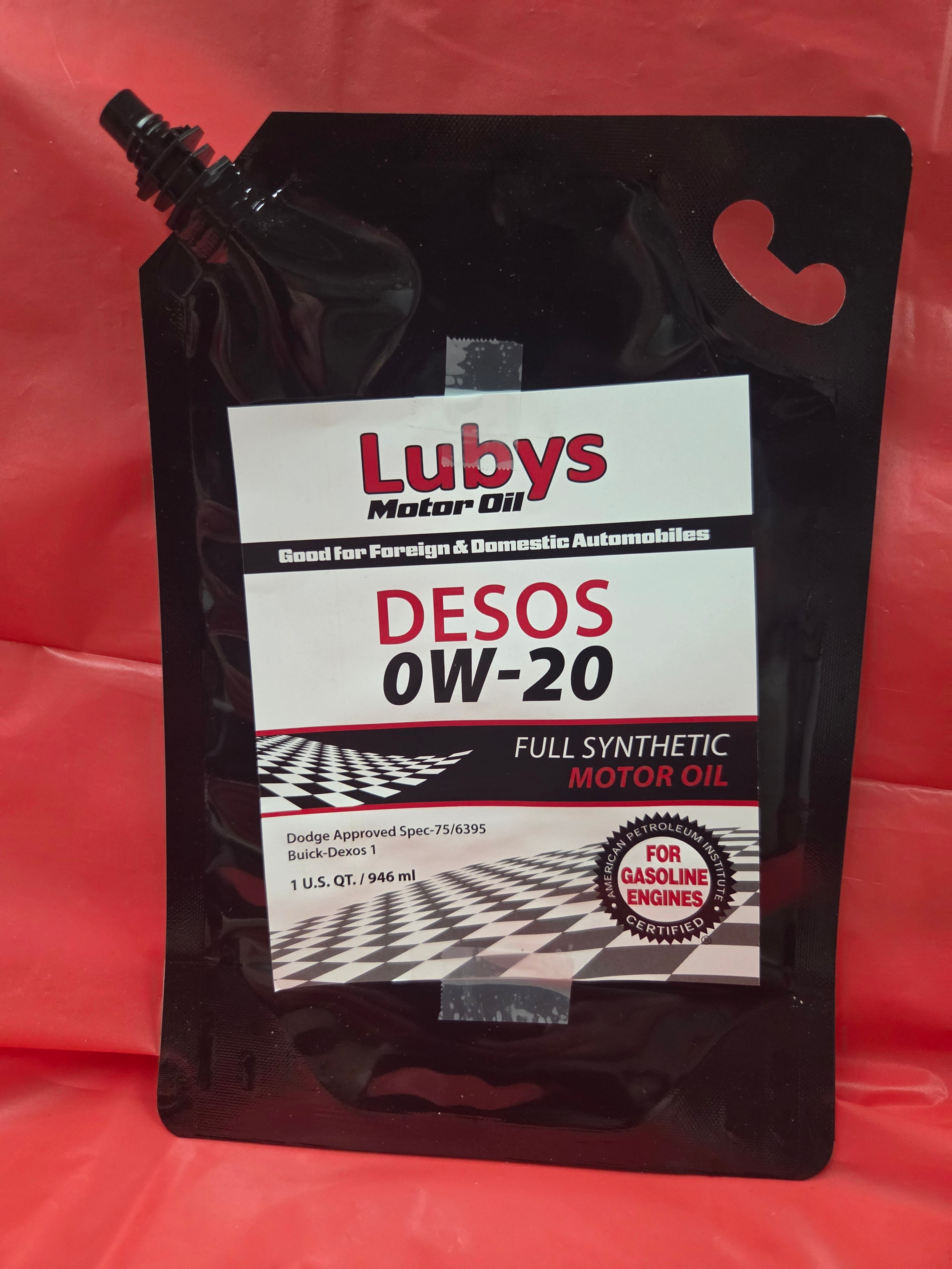 0w20 dexos full synthetic motor oil